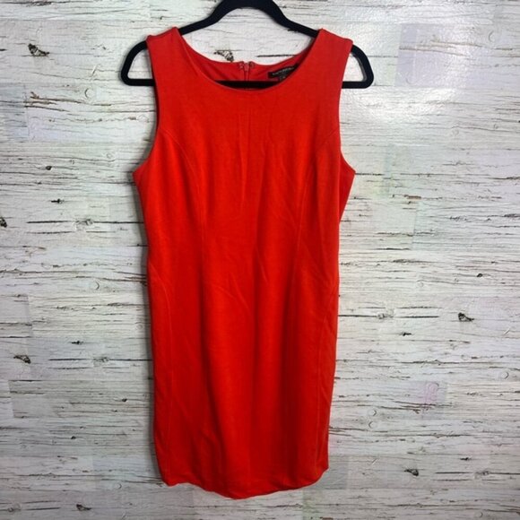 Banana Republic Orange Sheath Midi Dress Cocktail - Picture 1 of 7